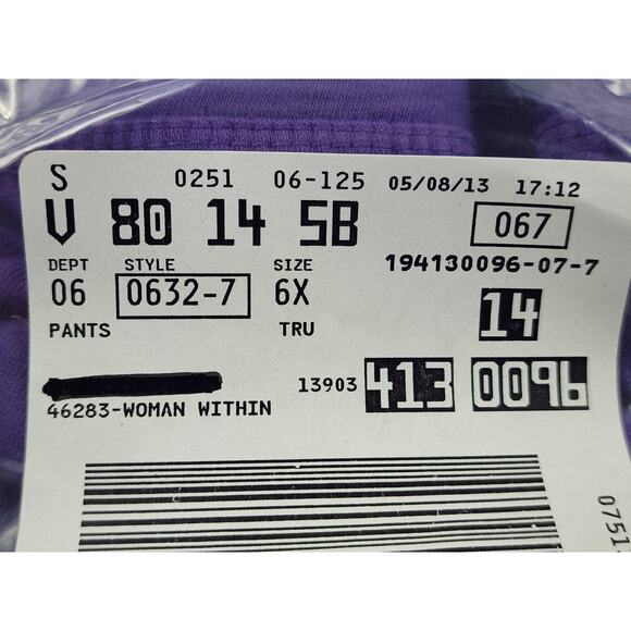 Dreams Co., Straight Leg, Elastic/Drawstring Waisted Pants, Women's Size 6X - Picture 2 of 7